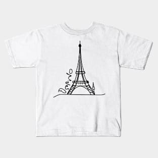 eiffel tower paris Kids T-Shirt